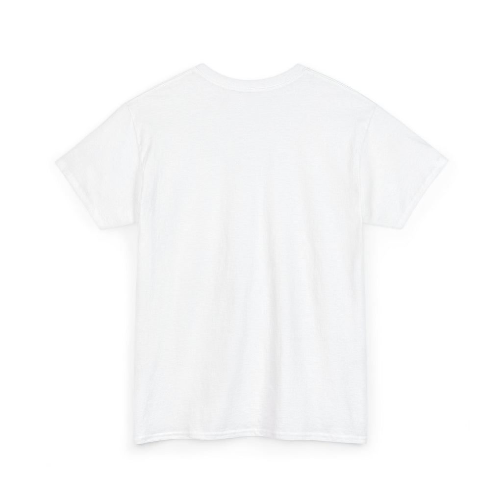 "smut and yap" Script White Tee — Minimalist Small Text Graphic Shirt