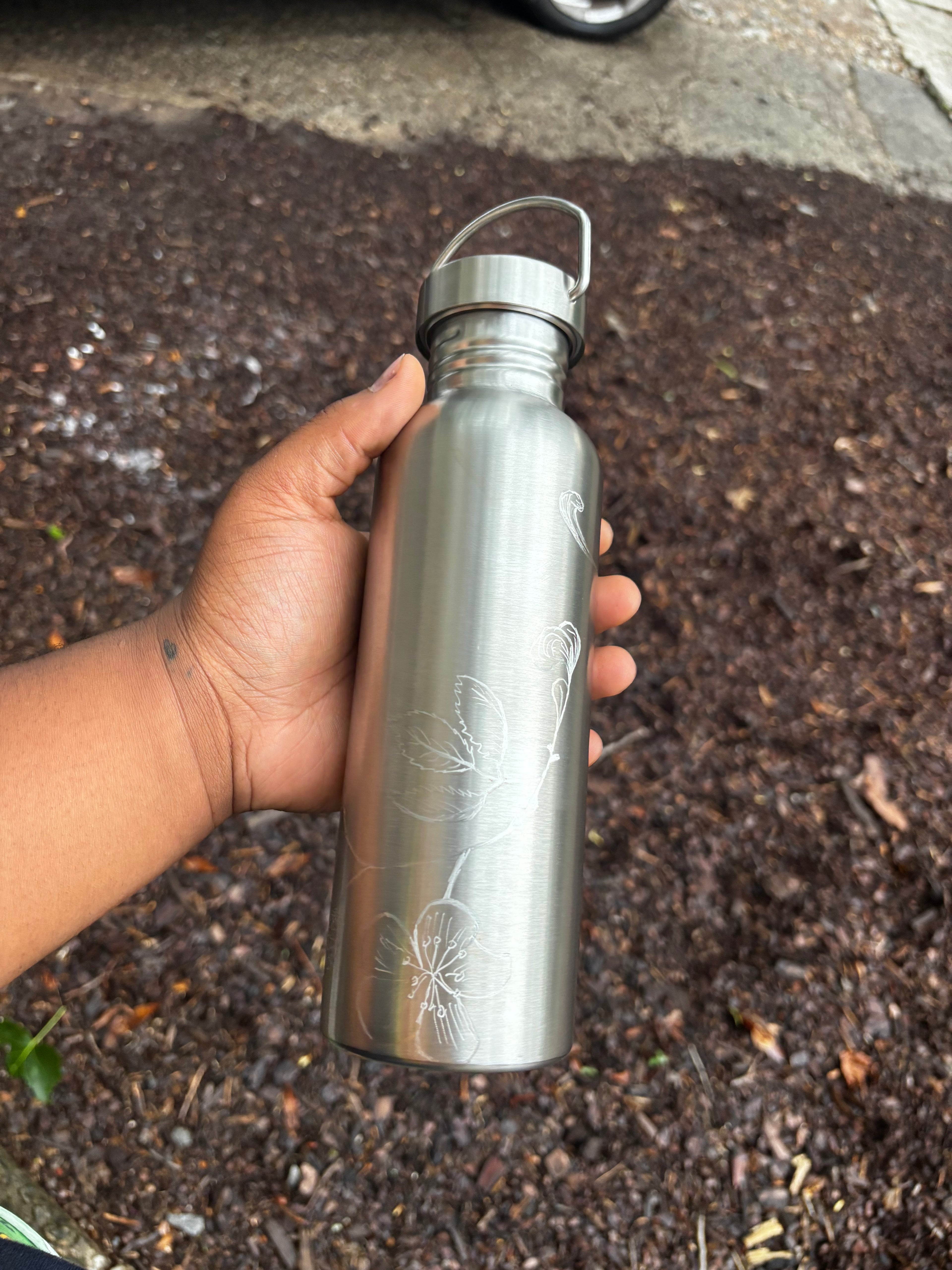 blackberry - stainless steel water bottle