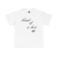 T-Shirt — “blunt & a beer” Script Tee with Angel Wings Back Print