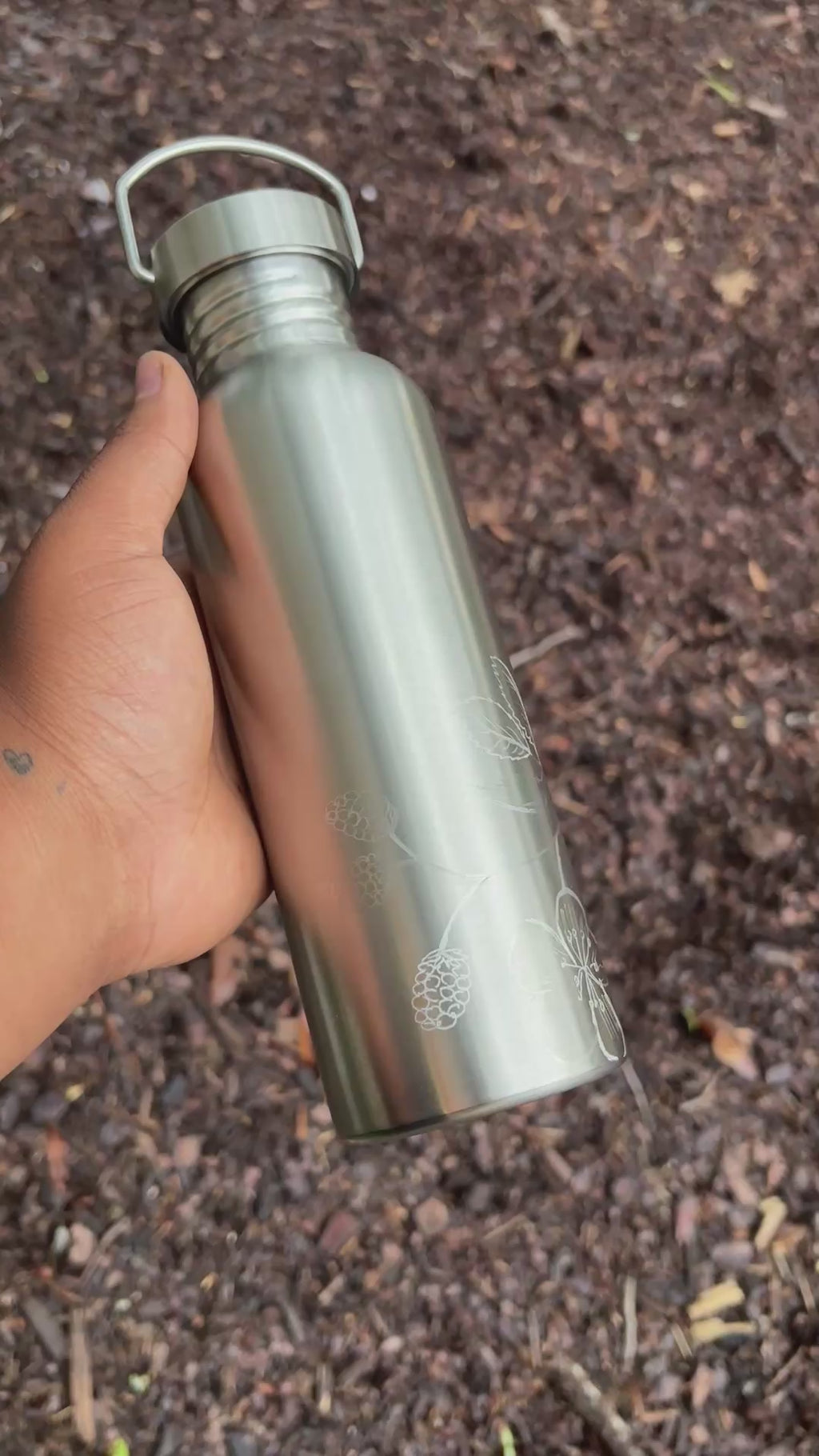 blackberry - stainless steel water bottle